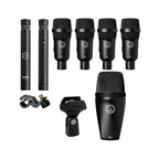 AKG DP-Session1 high performance wired drum microphone set with P2, P4, and P17 microphones for live sound.