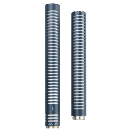 AKG CK69 two-shotgun capsules for C480B ULS studio microphone, detailed view of microphone capsule components.