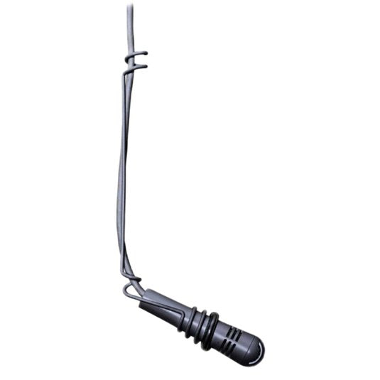 Black AKG cardioid hanging microphone with 10-meter cable, designed for professional PA audio setups and live sound applications.