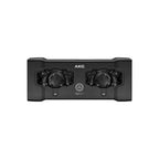 AKG CU800 dual charger for DMS800 wireless microphones, shown with charging ports and sleek black design.