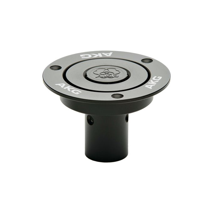 AKG MFM Mounting Flange for PA cables and adaptors, shown on a plain background, designed for secure microphone or audio equipment mounting.