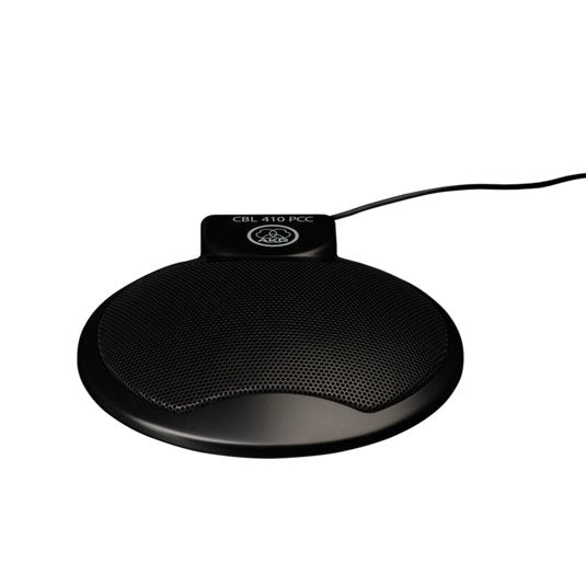 AKG omnidirectional boundary wired microphone on a flat surface, designed for live sound applications.