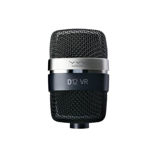 AKG D12 VR large-diaphragm dynamic instrument microphone for wired live performances, shown in the image.