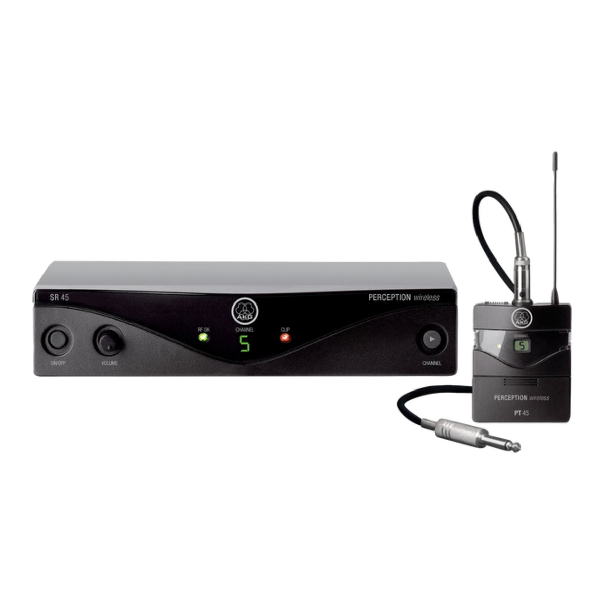 AKG Perception instrument set wireless microphones with MKGL cable, featuring handheld microphones and accessories for professional audio.