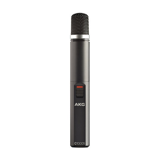 AKG C1000S MKIV high-performance small diaphragm condenser microphone for studio recording, shown in the image.