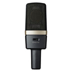 AKG C314 multi-pattern condenser studio microphone with adjustable capsules and professional audio quality.