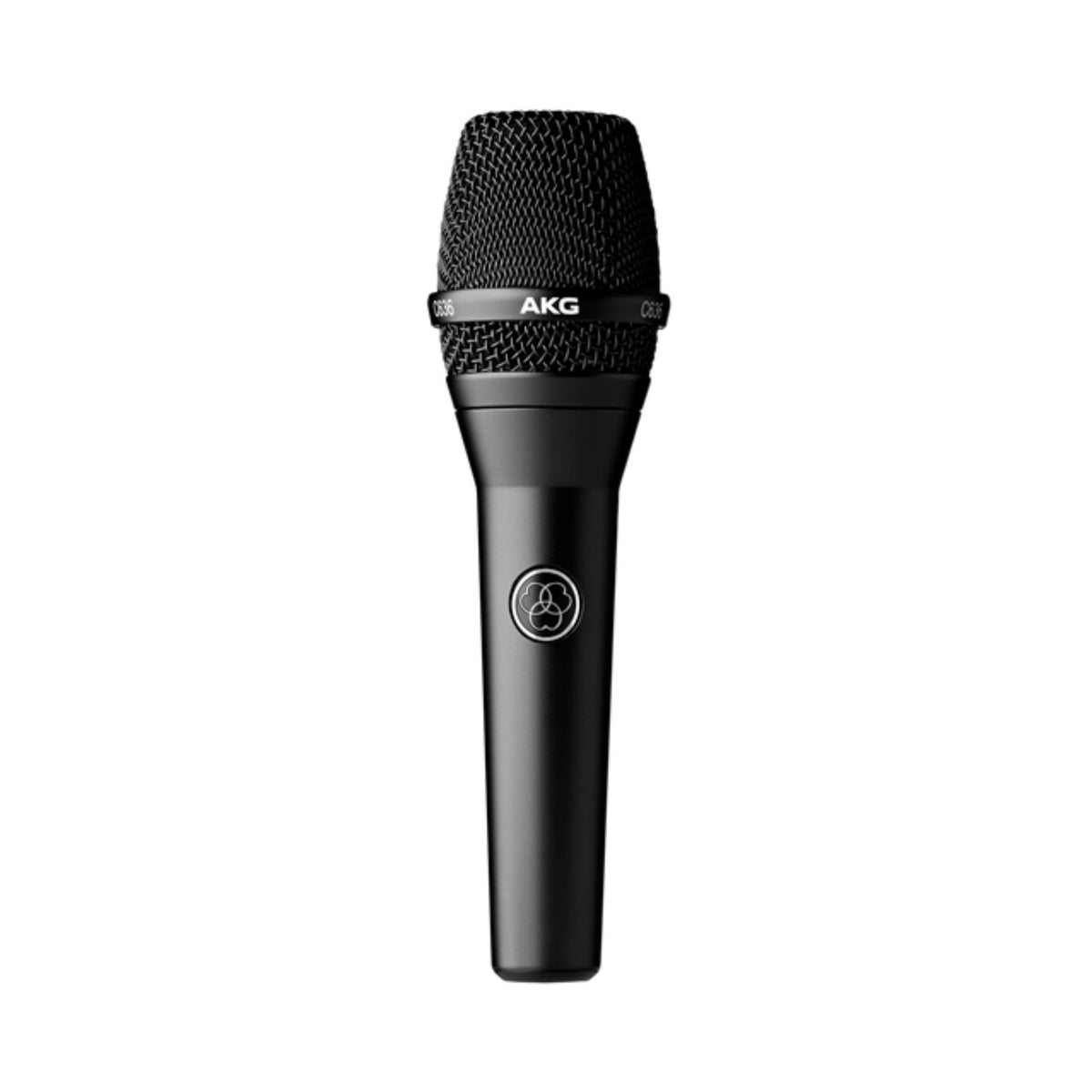 AKG C636 condenser cardioid microphone in black, wired live microphone for professional vocal and studio use.