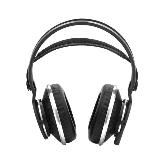 AKG K812 open-back studio headphones with large ear cups and high-quality audio drivers, designed for accurate sound reproduction.
