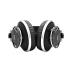 AKG K812 studio open-back reference headphones with large ear cups and adjustable headband, designed for professional audio monitoring.