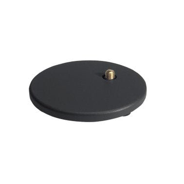 AKG ST45 slim tabletop stand for microphones, black metal stand with adjustable height and secure mounting for desktop use.