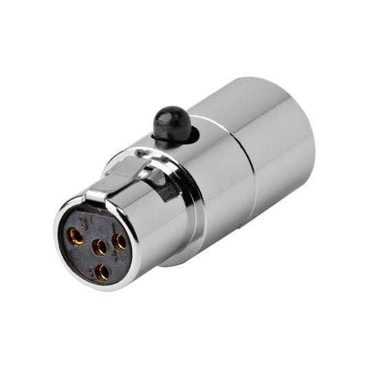 AKG MDA6 BD adapter connector for Beyer headphones, shown with cable and port connection in a professional audio setup.