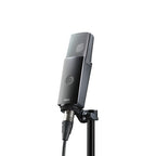 AKG C104 large diaphragm condenser studio microphone with metal grille and professional audio design