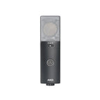 AKG C114 multi-pattern condenser studio microphone with adjustable controls and professional-grade build for recording and broadcasting.