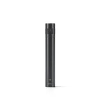 AKG C151 small diaphragm condenser microphone for studio recording, shown with sleek design and professional audio equipment.