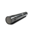 AKG C151 small diaphragm condenser studio microphone with metal grille and XLR connection for professional audio recording.
