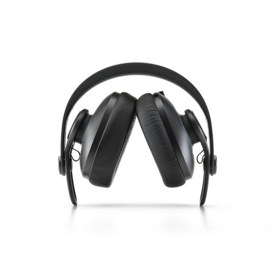 AKG K361BT over-ear Bluetooth headphones with closed-back design and foldable structure, shown in black on a white background.
