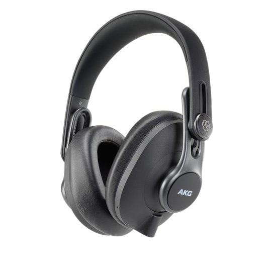 AKG K371BT over-ear Bluetooth studio headphones with closed-back design and foldable ear cups for portable listening.