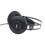 AKG K52 closed-back studio headphones with over-ear design and black ear cups, ideal for audio monitoring and mixing.