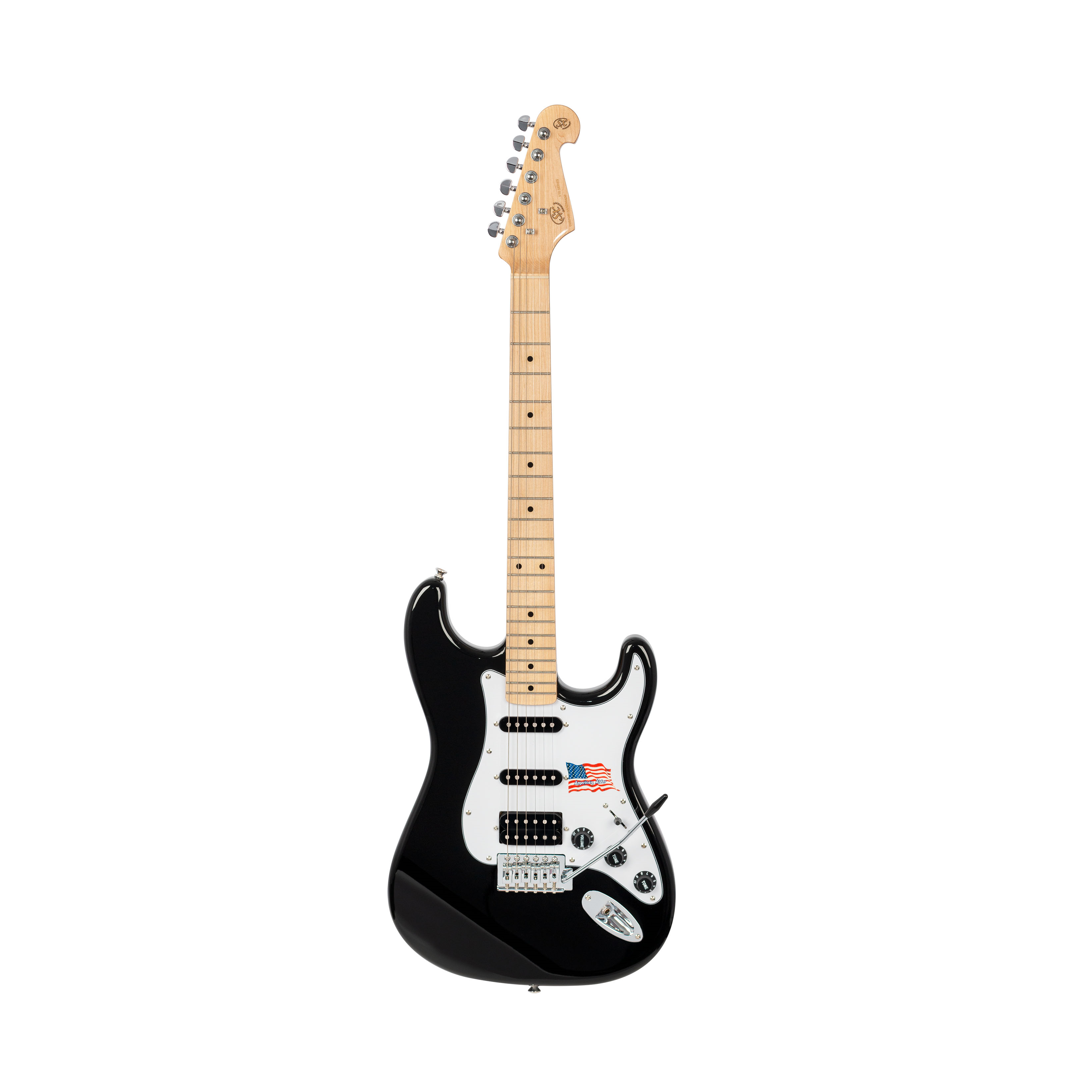 SX ALD2HUB Alder Series Electric Guitar with Humbucker in Black