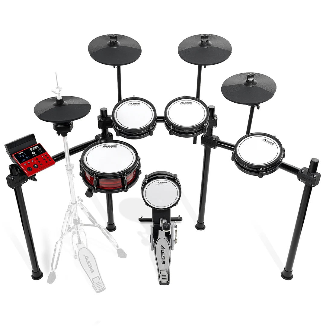 Alesis Nitro Ultimate 9 Piece Professional Electronic Drum Kit (HiHat Stand Not Included)