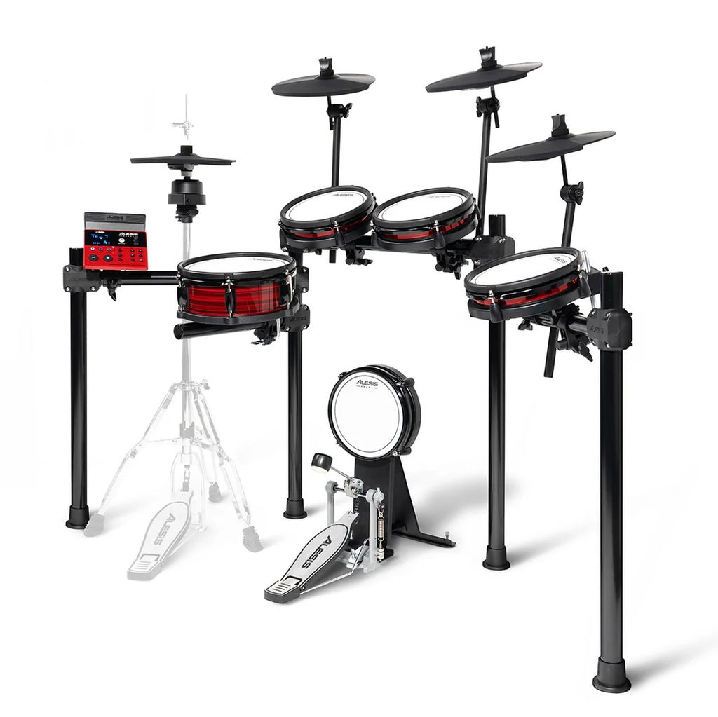 Alesis Nitro Ultimate 9 Piece Professional Electronic Drum Kit (HiHat Stand Not Included)
