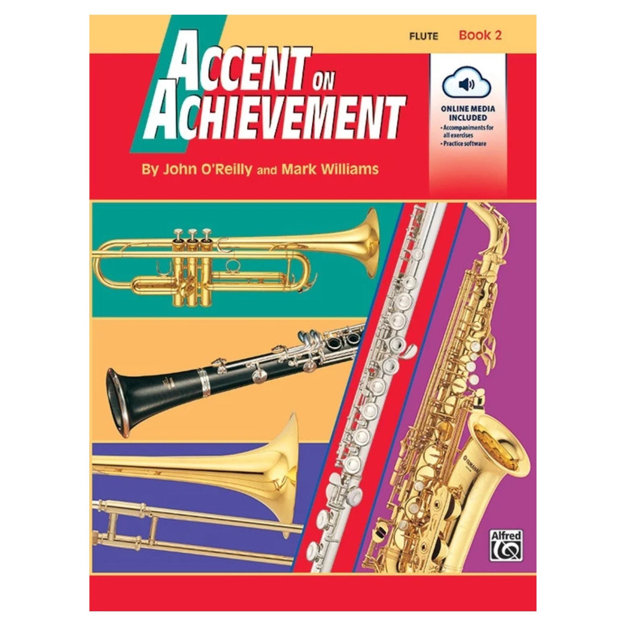 Accent on Achievement Book 2 combined percussion drum case by Books, designed for storing and transporting percussion sheet music.