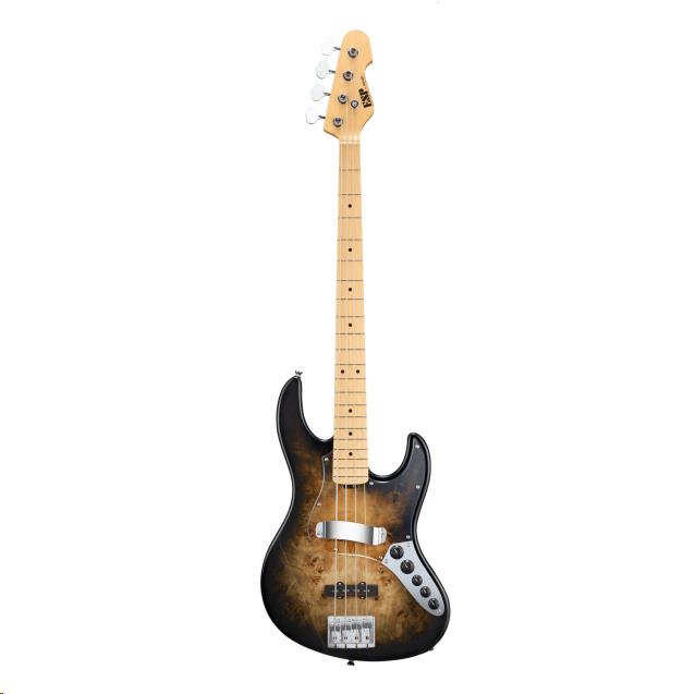 ESP Original Custom Shop Amaze 4-String Bass Guitar Poplar Trans Black