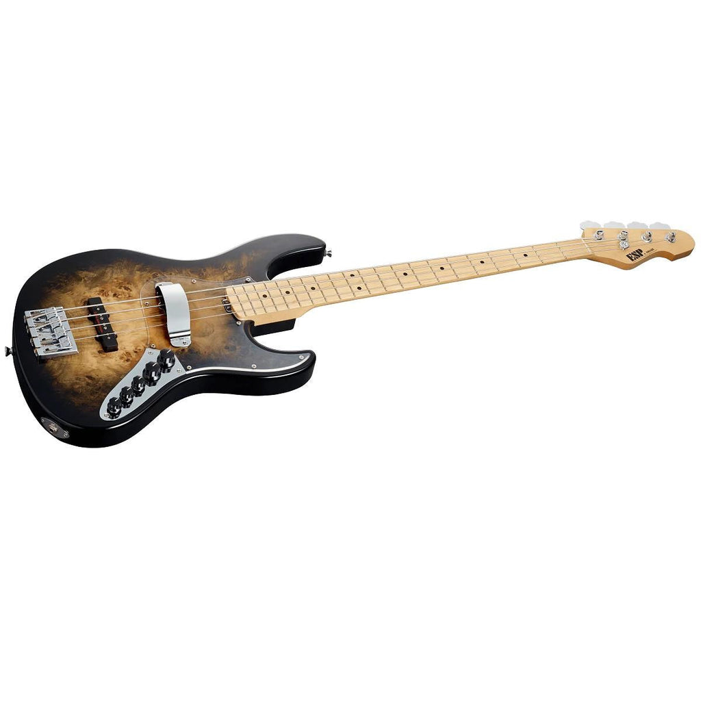 ESP Original Custom Shop Amaze 4-String Bass Guitar Poplar Trans Black