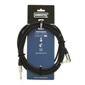 Ambertec Guitar Cable REAN Connectors Straight/Right Angle Black 6m