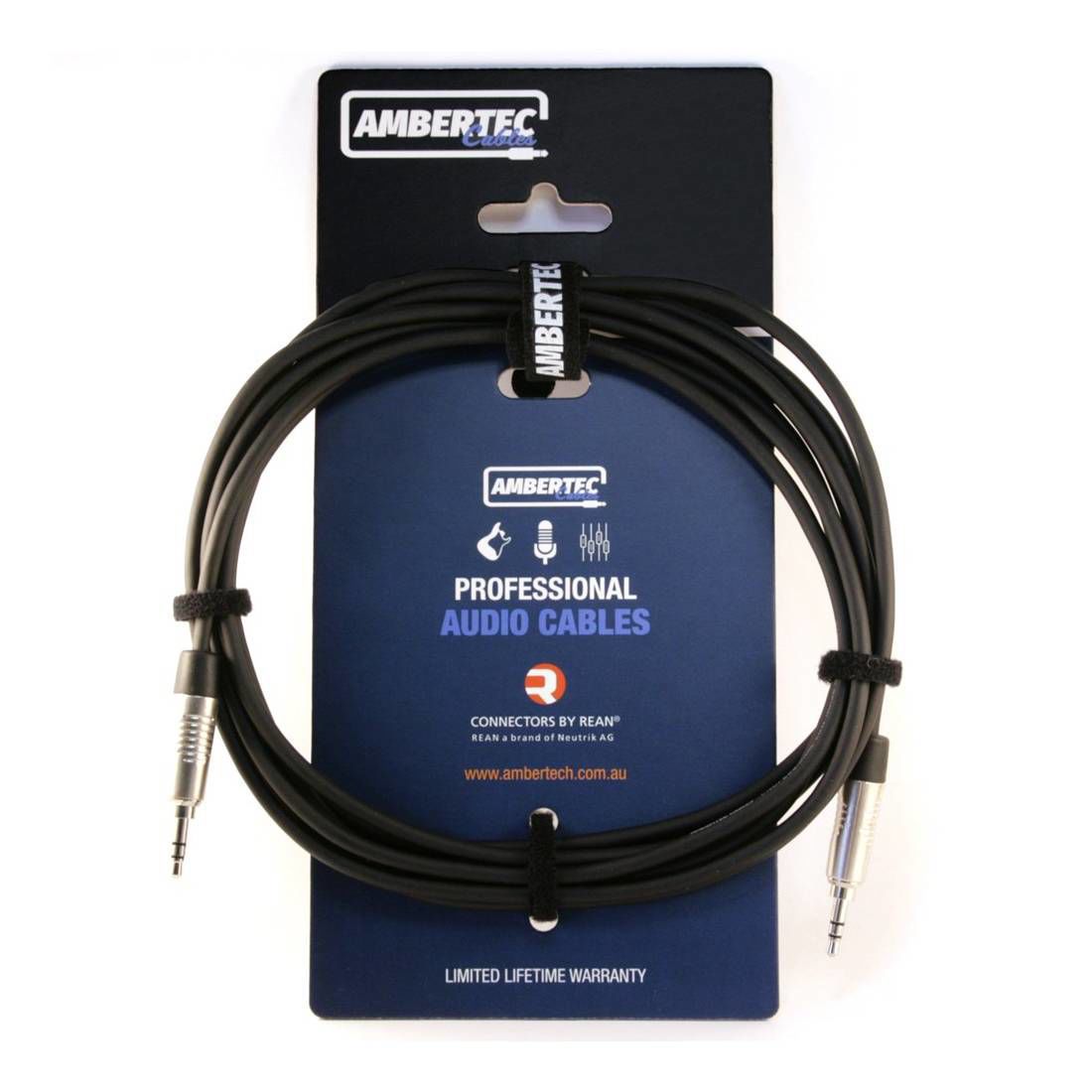 Ambertec Balanced Cable REAN 3.5mm TRS Plug to 3.5mm TRS Plug 3m