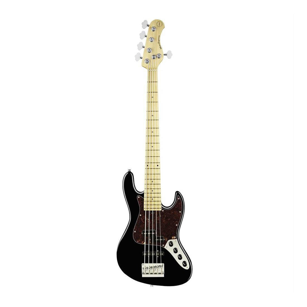 Sadowsky Hybrid PJ 5-String Bass Guitar with Maple Neck in Solid Black High Polish