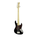 Sadowsky Hybrid PJ 5-String Bass Guitar with Maple Neck in Solid Black High Polish