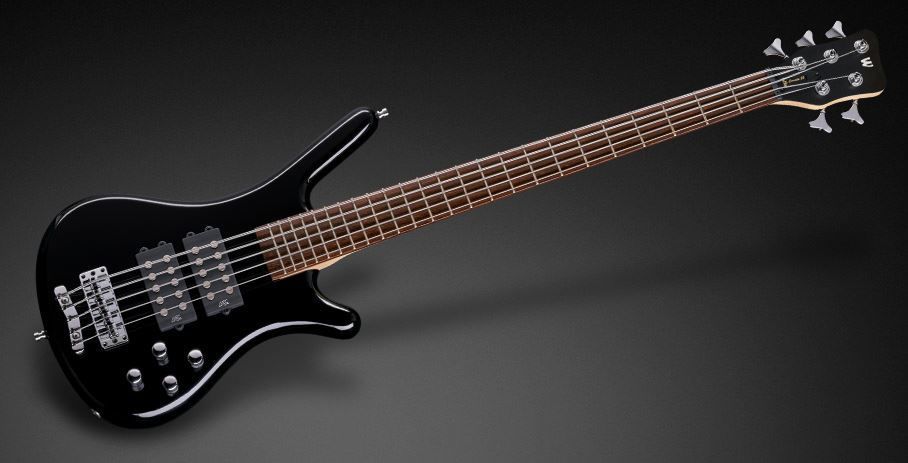 Warwick Corvette 5-String Bass Guitar in Black High Polish
