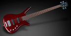 Warwick Corvette Basic 4-String Bass Guitar in Burgundy Red Transparent Satin