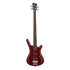 Warwick Corvette Basic 4-String Bass Guitar in Burgundy Red Transparent Satin