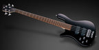 Warwick RockBass Streamer STD 4-String Left-Handed Bass Guitar in Nirvana Black Transparent Satin