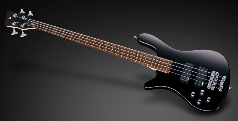 Warwick RockBass Streamer STD 4-String Left-Handed Bass Guitar in Nirvana Black Transparent Satin