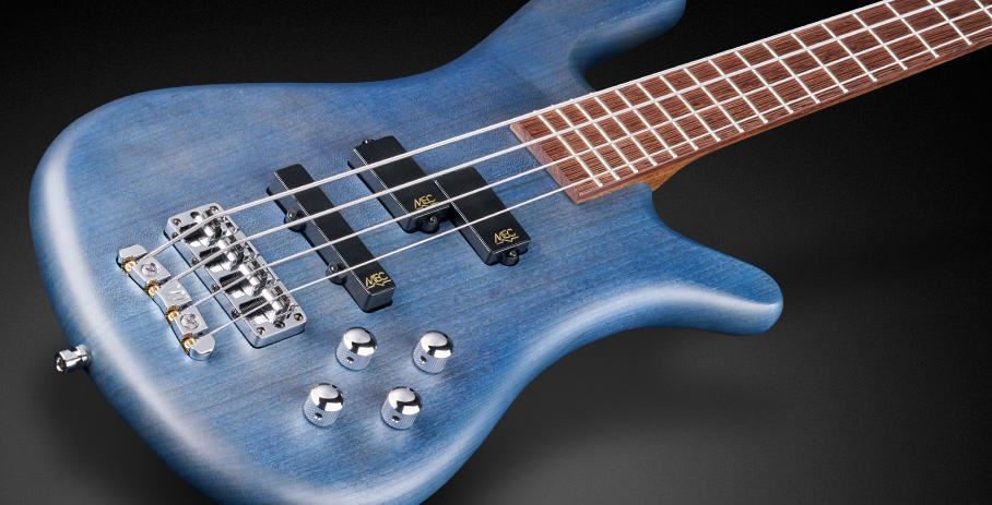 Warwick Streamer LX 4-String Bass Guitar in Ocean Blue Transparent Satin