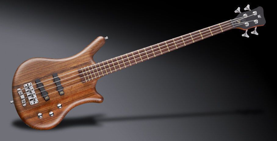 Warwick Teambuilt Pro Series Thumb BO 4-String Bass Guitar in Natural Transparent Satin with Black Hardware