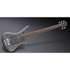 Warwick Teambuilt Pro Series Corvette 5-String Bass Guitar in Nirvana Black Transparent Satin