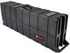 Enki AMG-2B Dual Electric Bass Guitar Case with Wheels and Removable Lid