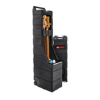 Enki AMG-2B Dual Electric Bass Guitar Case with Wheels and Removable Lid