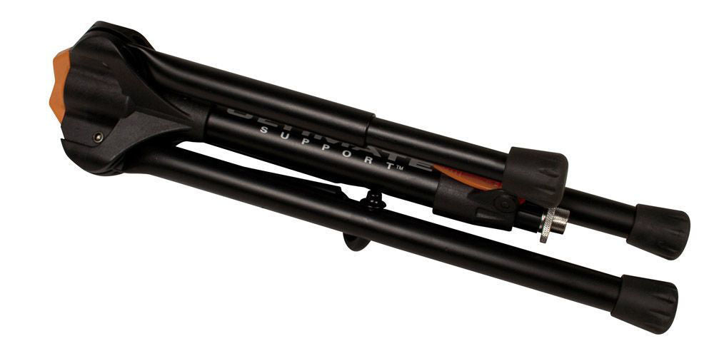 Ultimate Support AMP-150 guitar stand with padded arms, designed to securely hold electric and acoustic guitars.