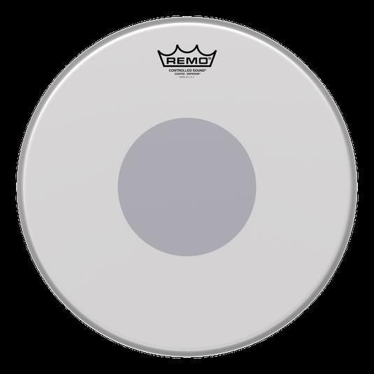 Remo Controlled Sound Emperor Coated Black Dot 14 Inch Drum Head