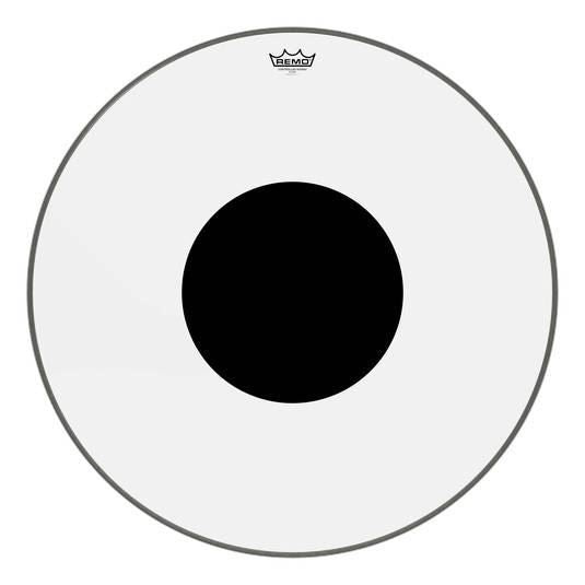 Remo CS-1328-10 Controlled Sound Clear 28 Inch Bass Drumhead with Black Dot