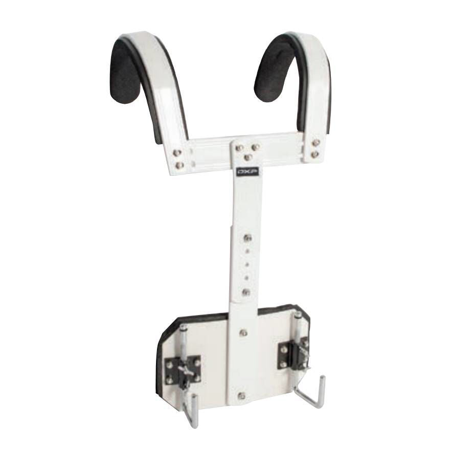 DXP DB838 T-Style Marching Drum Harness for Snare/Tenor Drums in White