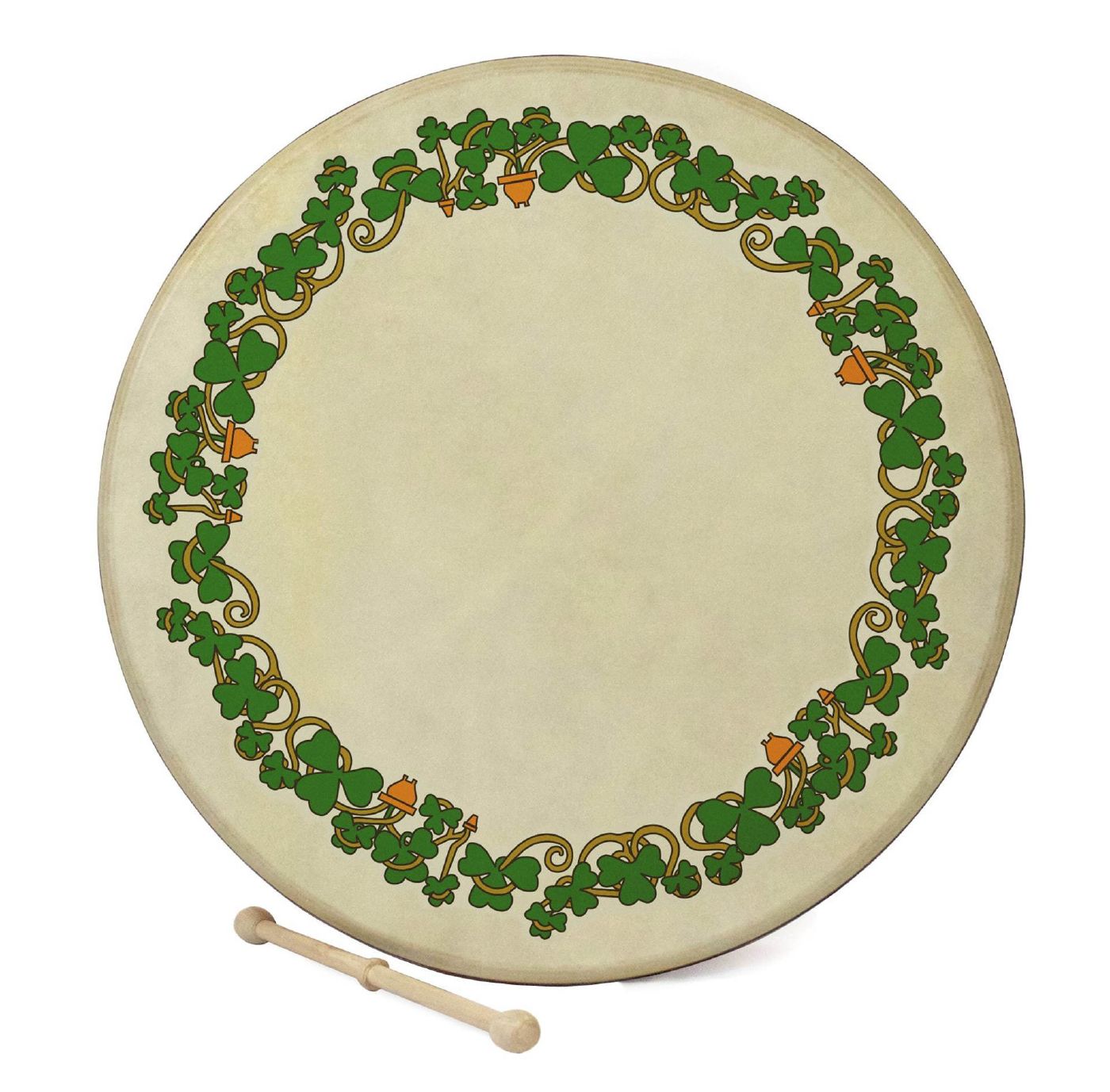 Waltons DWP1927 18in ‚ÄúShamrock‚Äù Print Bodhran Pack