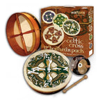 Waltons DWP1930 18in ‚ÄúGaelic Cross‚Äù Print Bodhran Pack