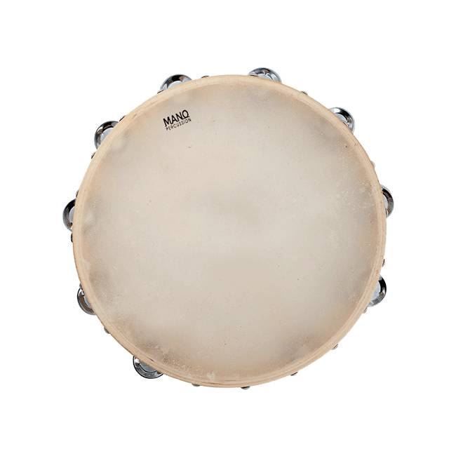 Mano Percussion ED614 12inch Tambourine with 18 pairs of Jingles on double row