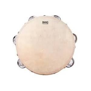 Mano Percussion ED623 8inch Tambourine with 12 pairs of Jingles on Double Row